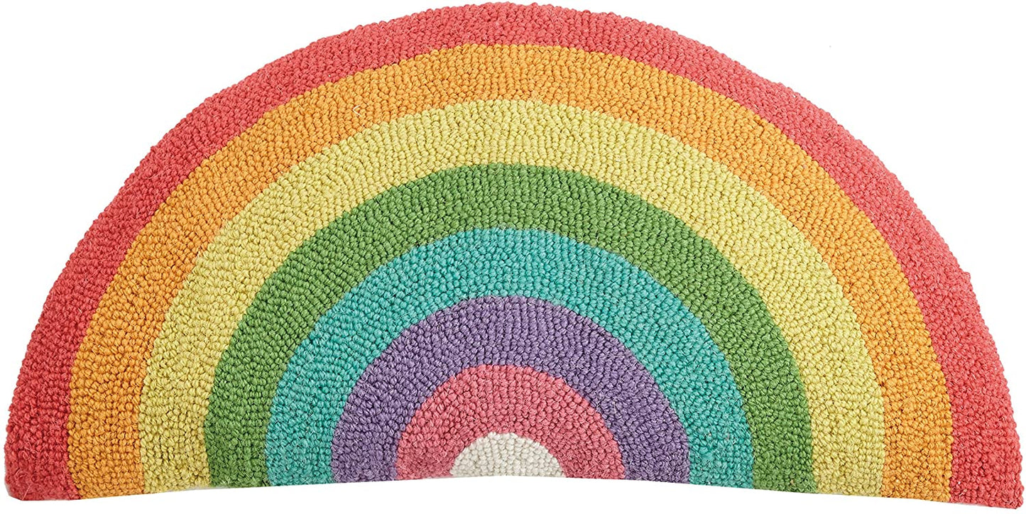 Rainbow Shaped Hook Pillow 12x24