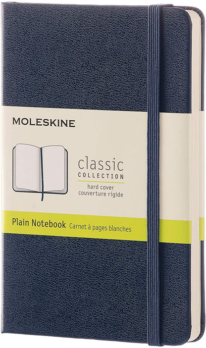 Classic Pocket Plain Hard Cover Journal - Sapphire Blue