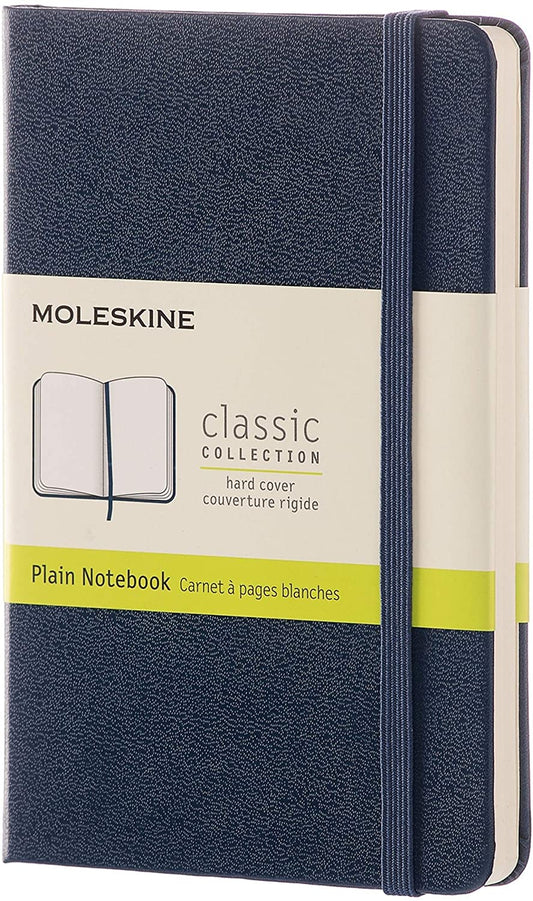 Classic Pocket Plain Hard Cover Journal - Sapphire Blue