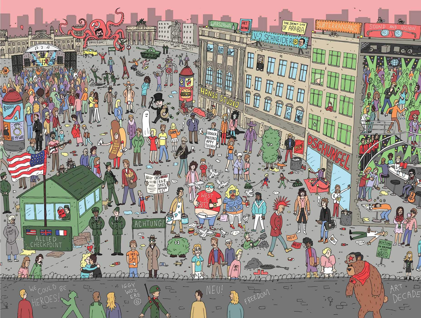 Where's Bowie? David Bowie in Berlin 500pc Puzzle