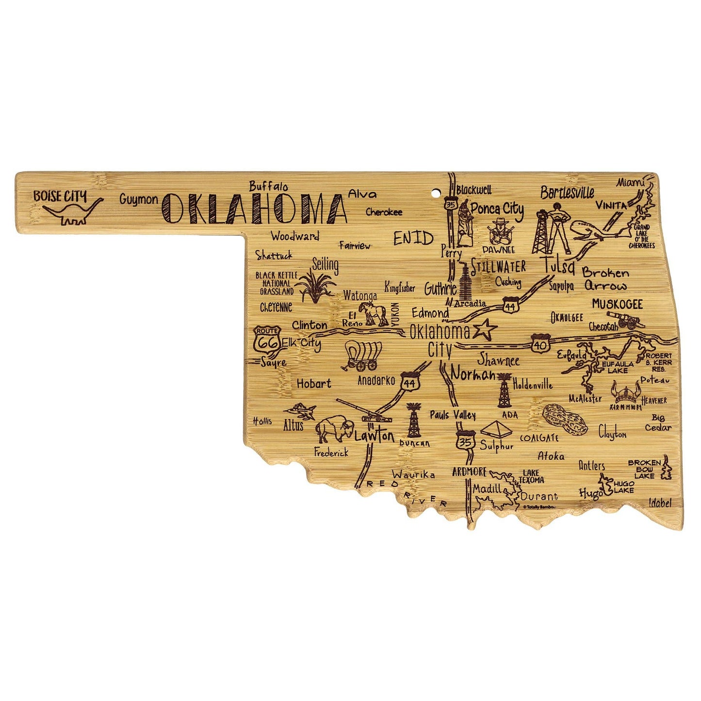 Destination Oklahoma Cutting Board