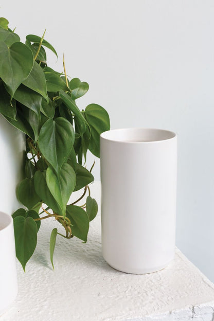 White Kendall Vase 4.5"x 8"