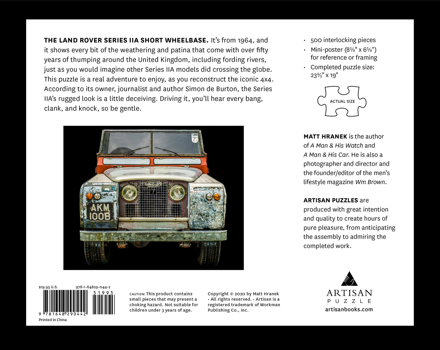 1964 Land Rover Series 11A 500pc Puzzle