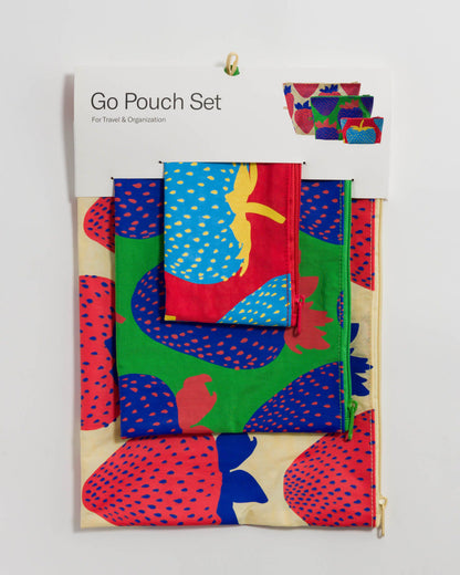 Go Pouch Set - Electric Strawberries