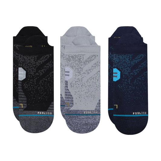 Run Tab St 3 Pack Socks - Multi - MD