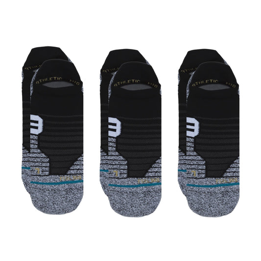 Versa Tab 3 Pack Socks - Black - MD