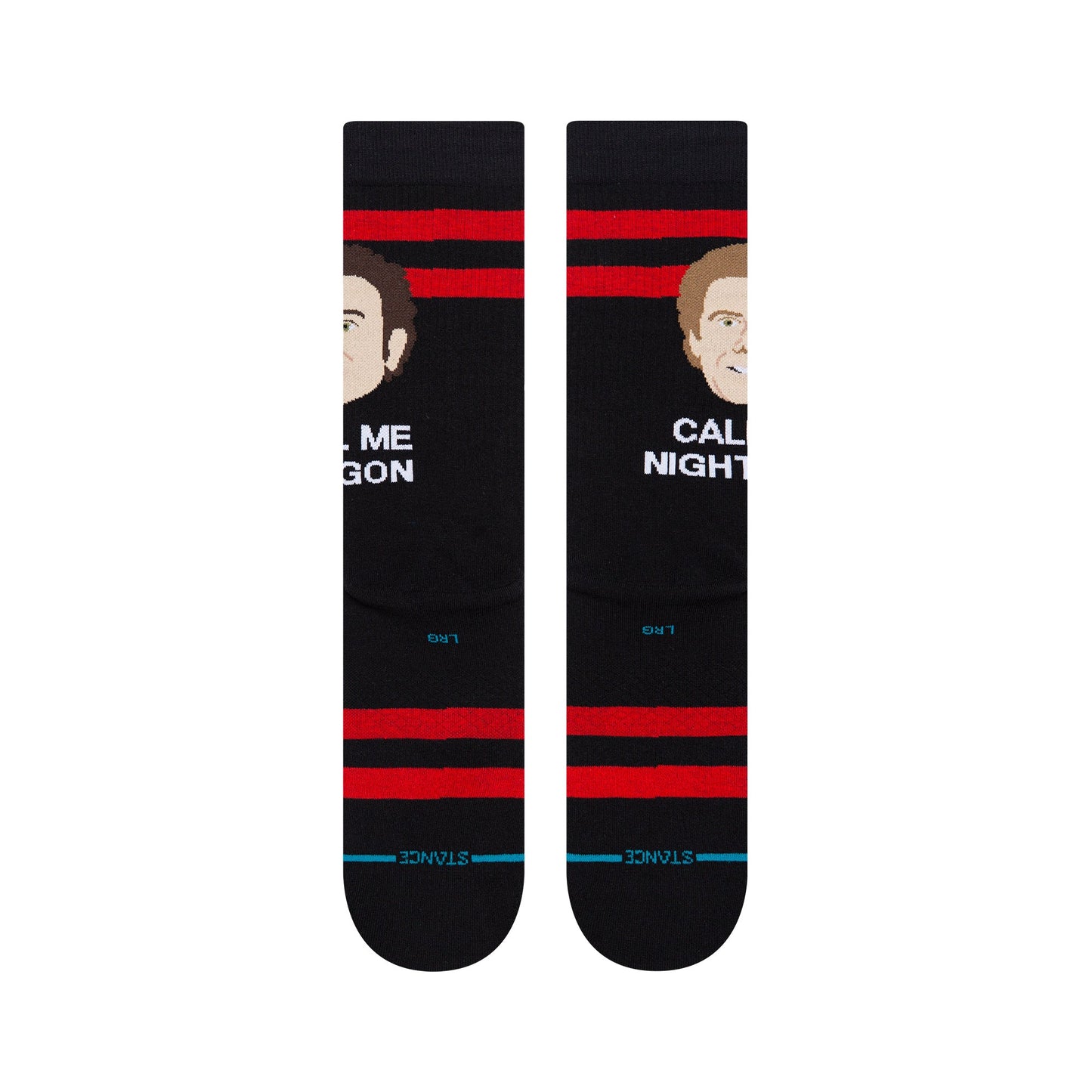 Best Friends Crew Socks - Red - LG