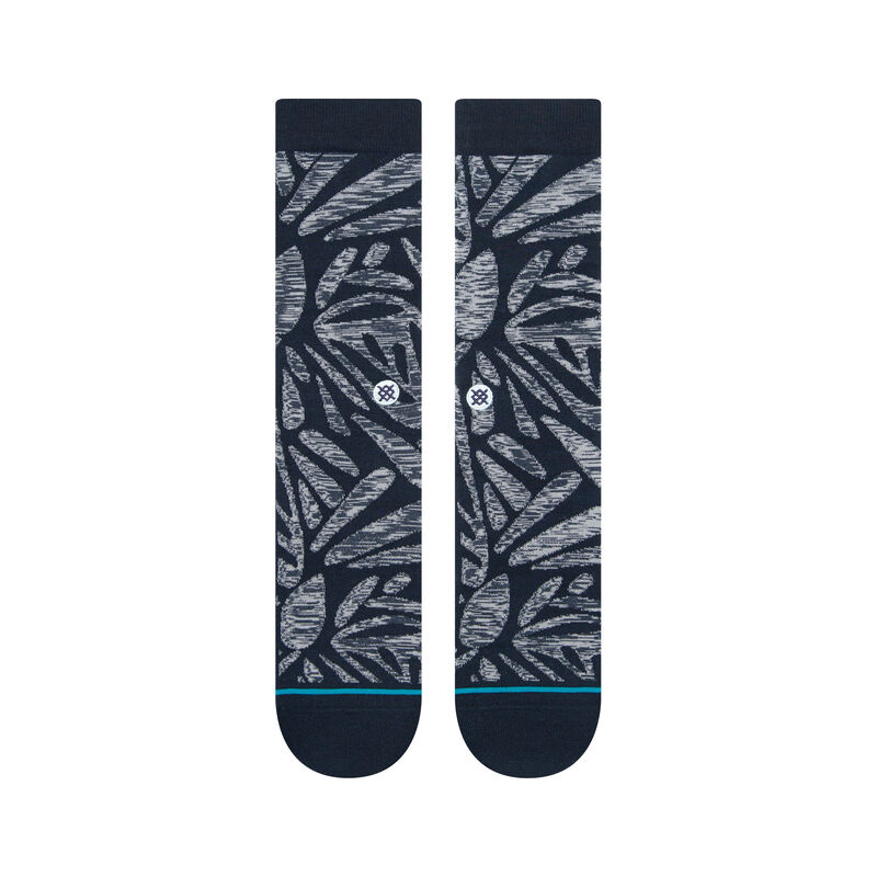 Fractals Sleeve Crew Socks - Navy