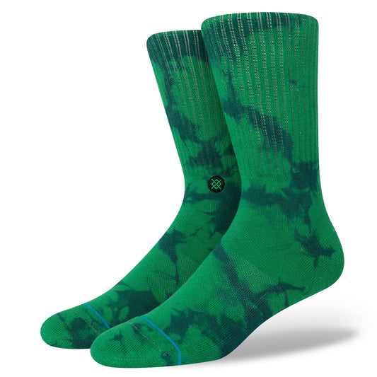Limpid Crew Socks - Green - LG