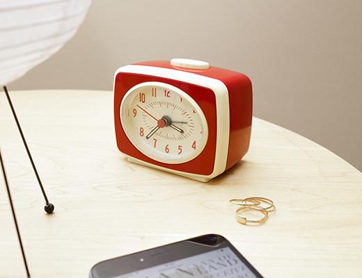 Classic Alarm Clock - Red
