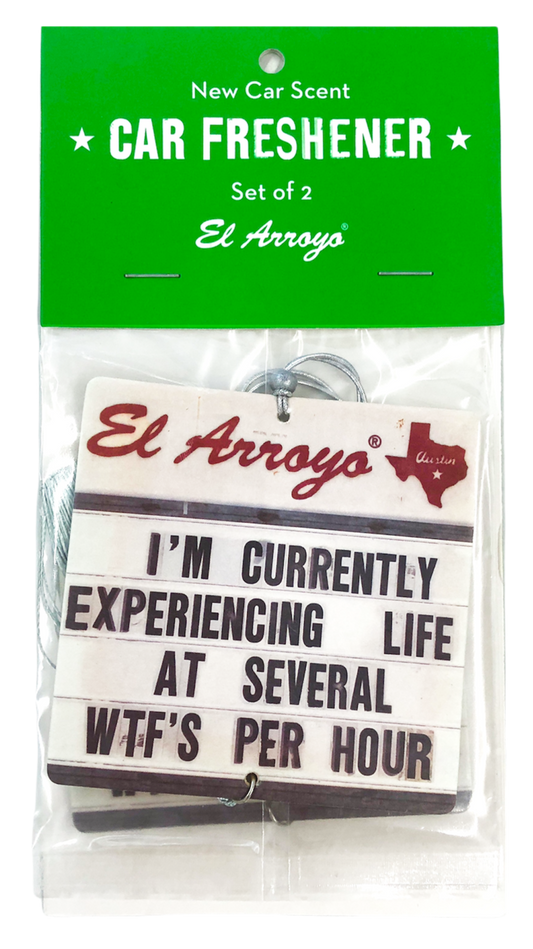 WTFs Per Hour Car Air Freshener