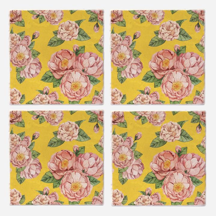 Antique Flowers Coasters