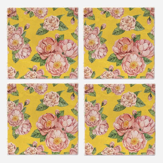 Antique Flowers Coasters