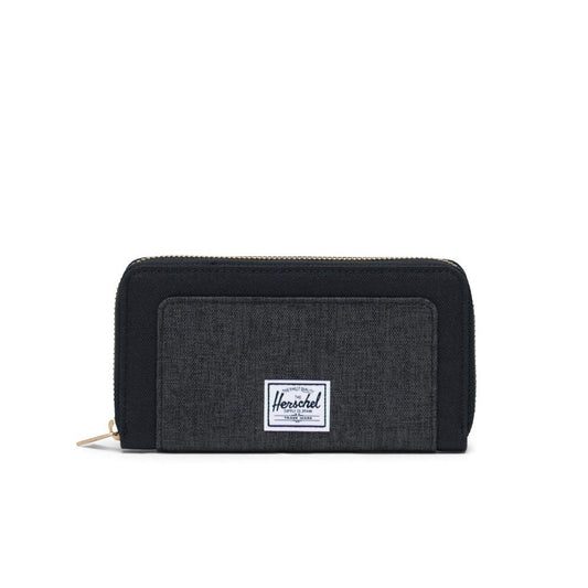 Thomas Wallet - Black/Black Crosshatch