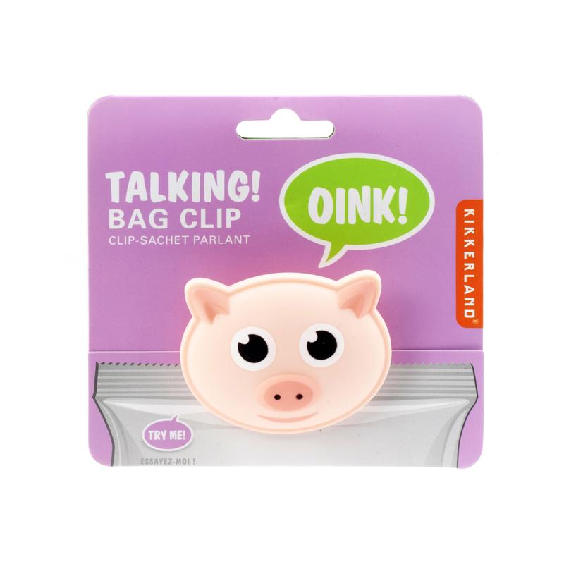 Bag Clip + Talking Pig