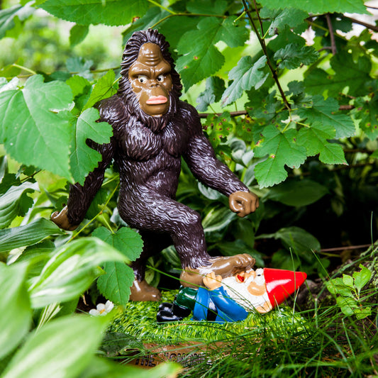 The Sasquatch Gnomewrecker Garden Statue