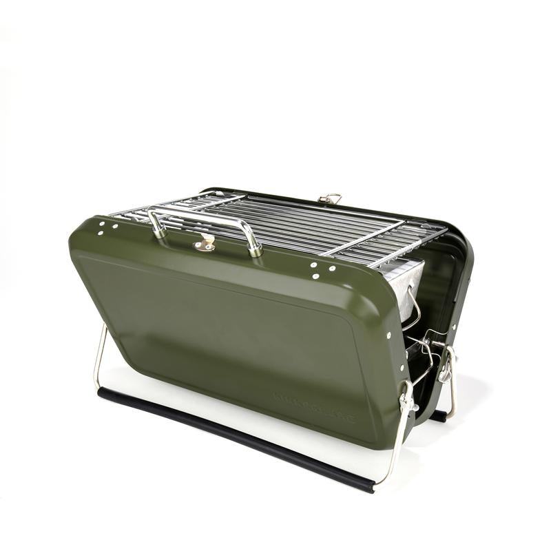 Portable BBQ Grill Briefcase - Green