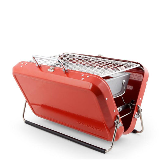 Portable BBQ Grill Briefcase - Red