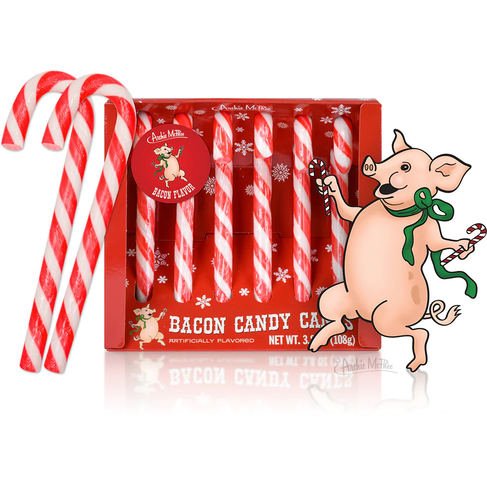 Candy Canes - Bacon Set of Six