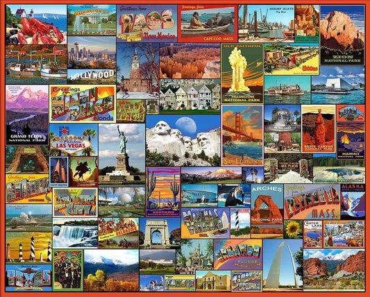 Best Places In America Jigsaw Puzzle