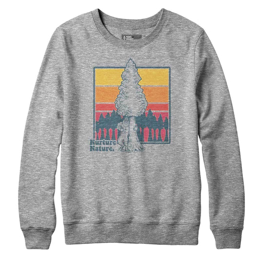 Bigfoot Nurtures Nature Crew Sweatshirt