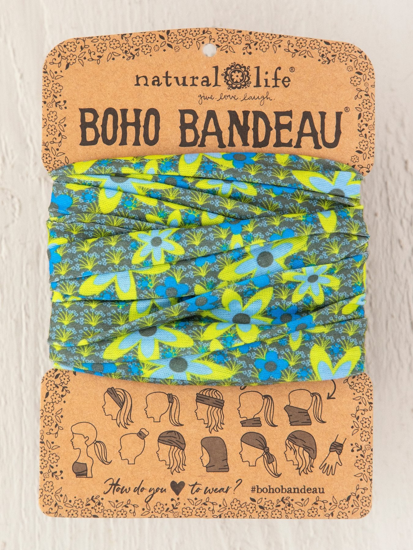 Natural Life Boho Bandeau - Blue and Green