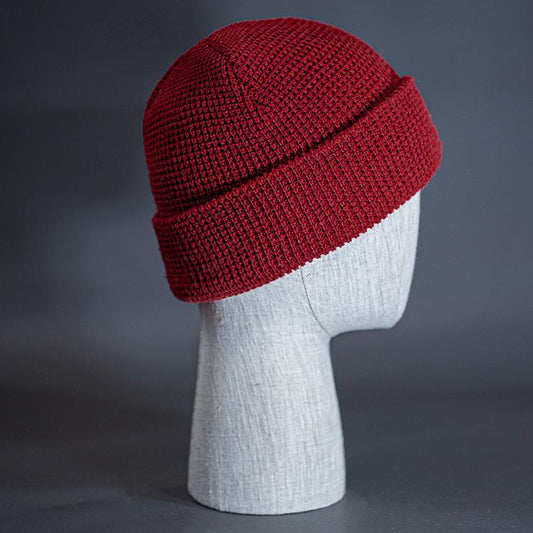 Waffle Beanie - Burgundy