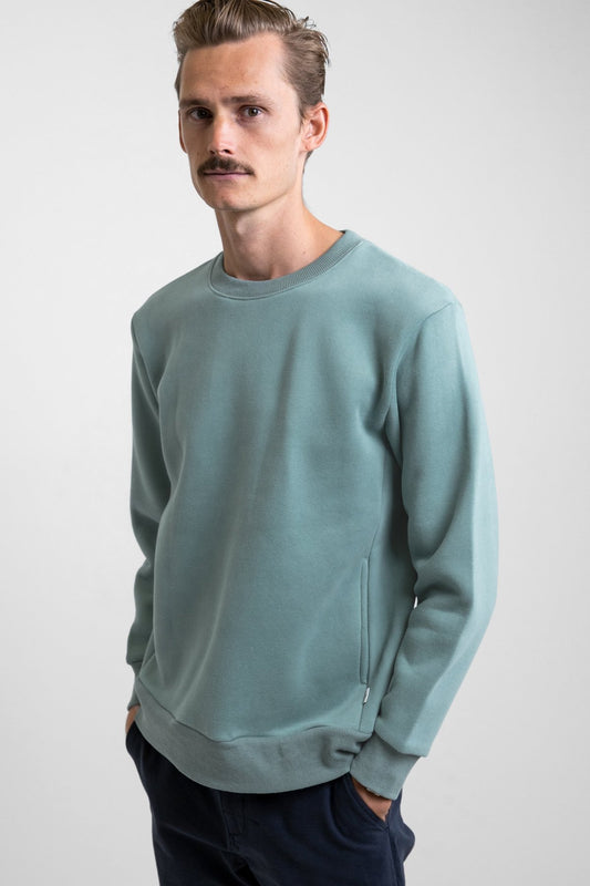 Classic Fleece Crew - Eucalyptus