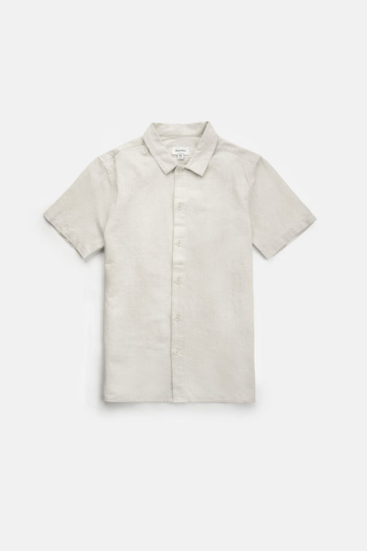 Classic Linen Shirt SS - Sand