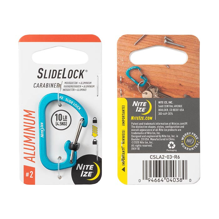 Slidelock Carabiner Aluminum - #2 Blue