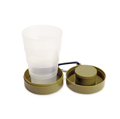 Collapsible Tumbler with Pill Compartment