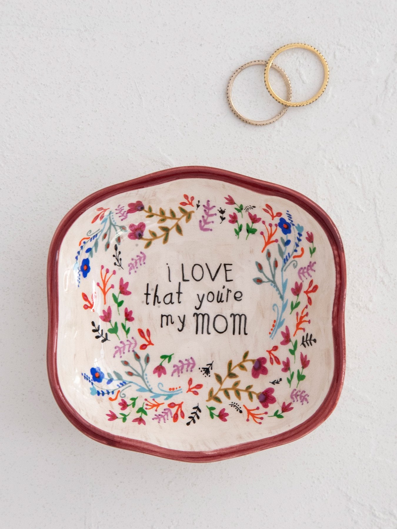 Natural Life Trinket Bowl - I Love Mom