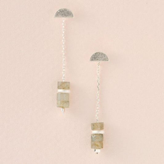 Stone Meteor Thread/Jacket - Labradorite/Silver