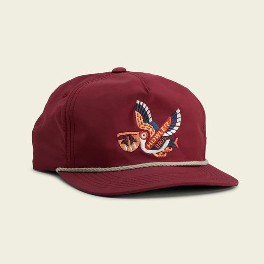 Unstructured Snapback - Pelican - Maroon