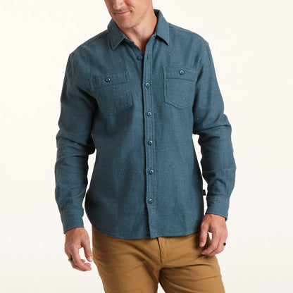 Rodanthe Flannel - Smoked Blue Fleck