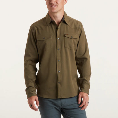 Stockman Stretch Snapshirt - Mountain Green