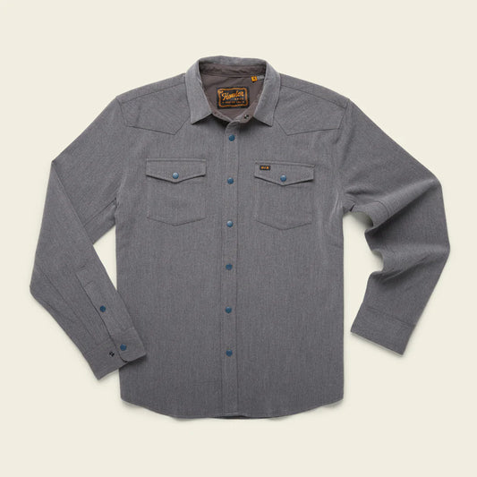 Stockman Stretch Snapshirt - Varsity Heather