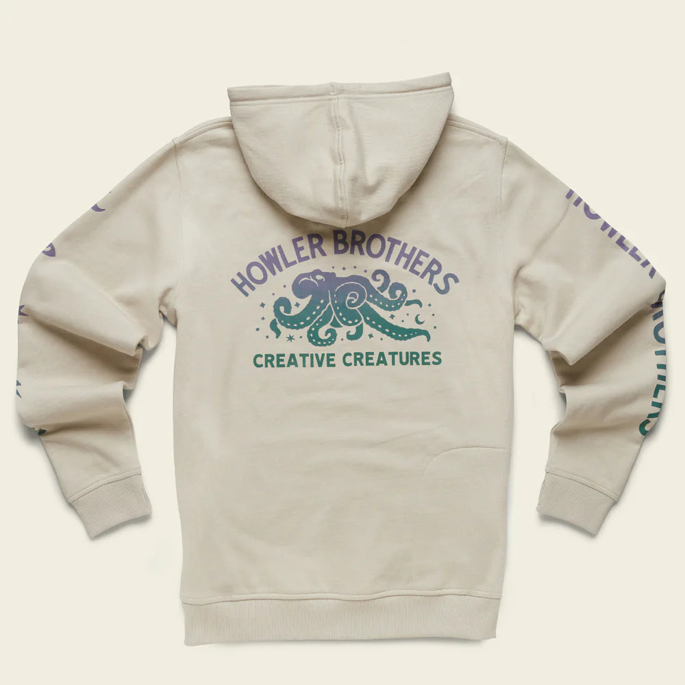 FINAL SALE - Pull Over Hoodie - Creative Creatures - Parchment