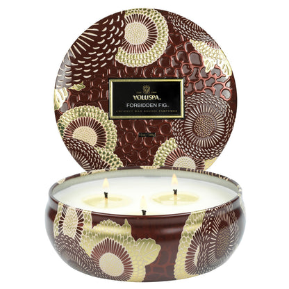 3 Wick Tin Candle - Forbidden Fig