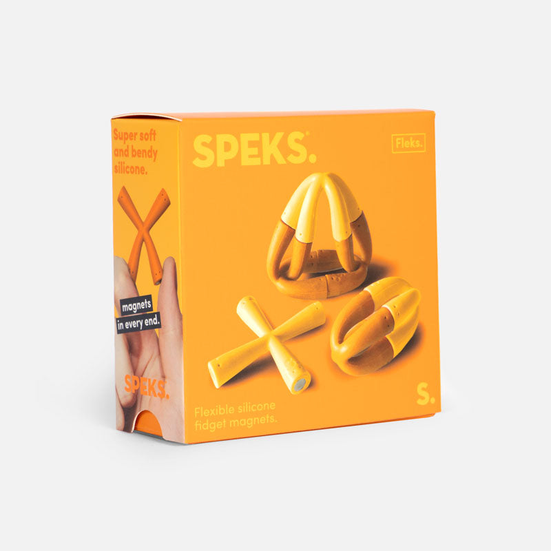 Fleks Flexible Silicone Fidget Magnets - Marigold