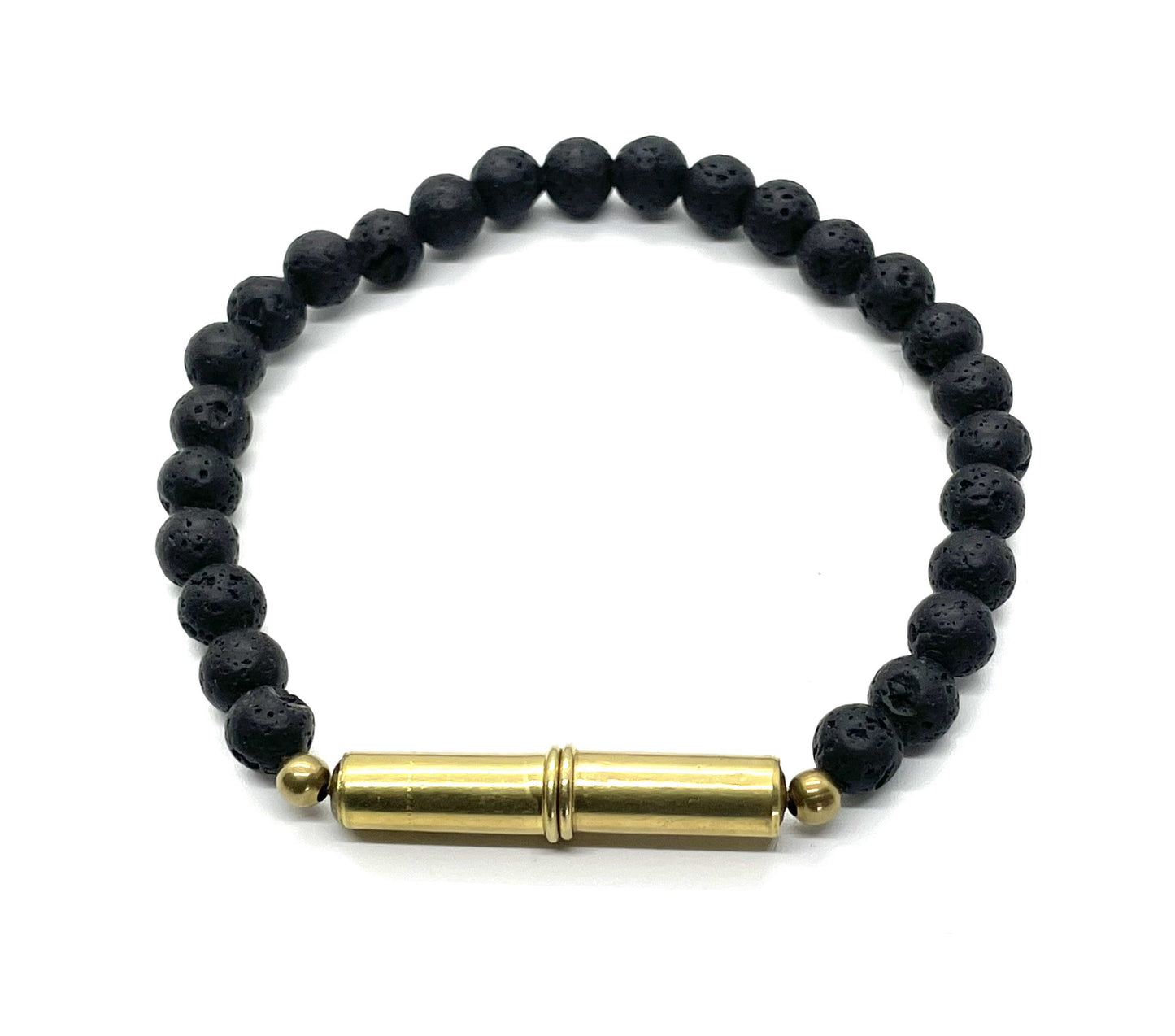 Flint Beaded Single Bracelet - Lava