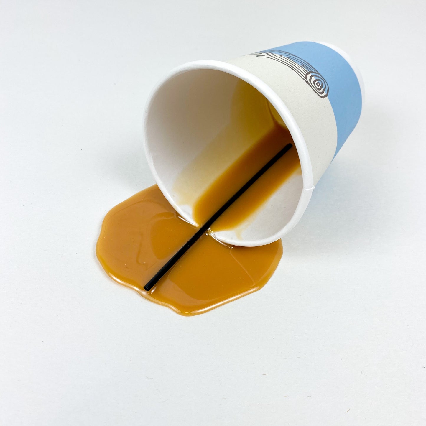 Spilled To Go Cup of Coffee