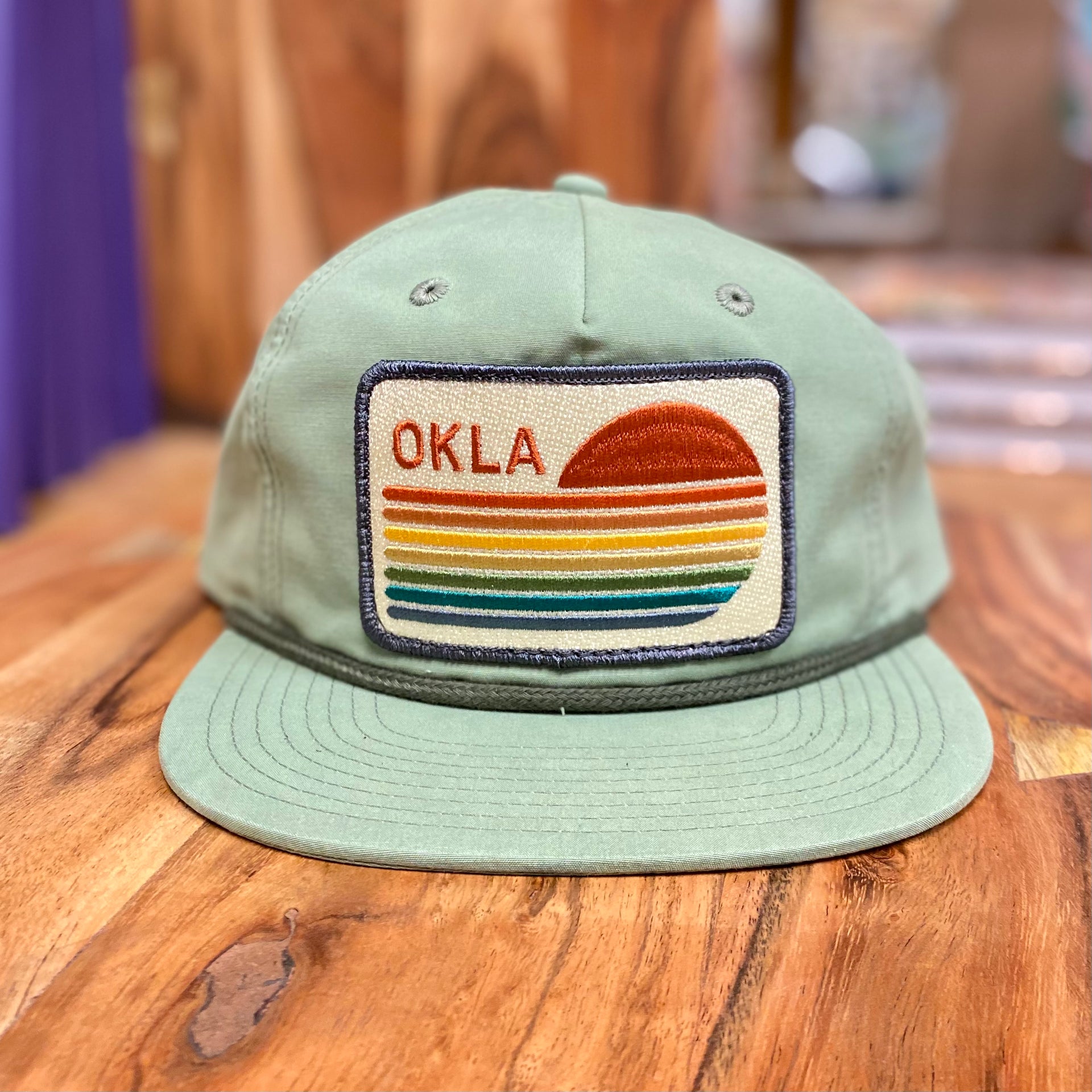 OKLA Spectrum - Green/Green Rope hat – Blue Seven