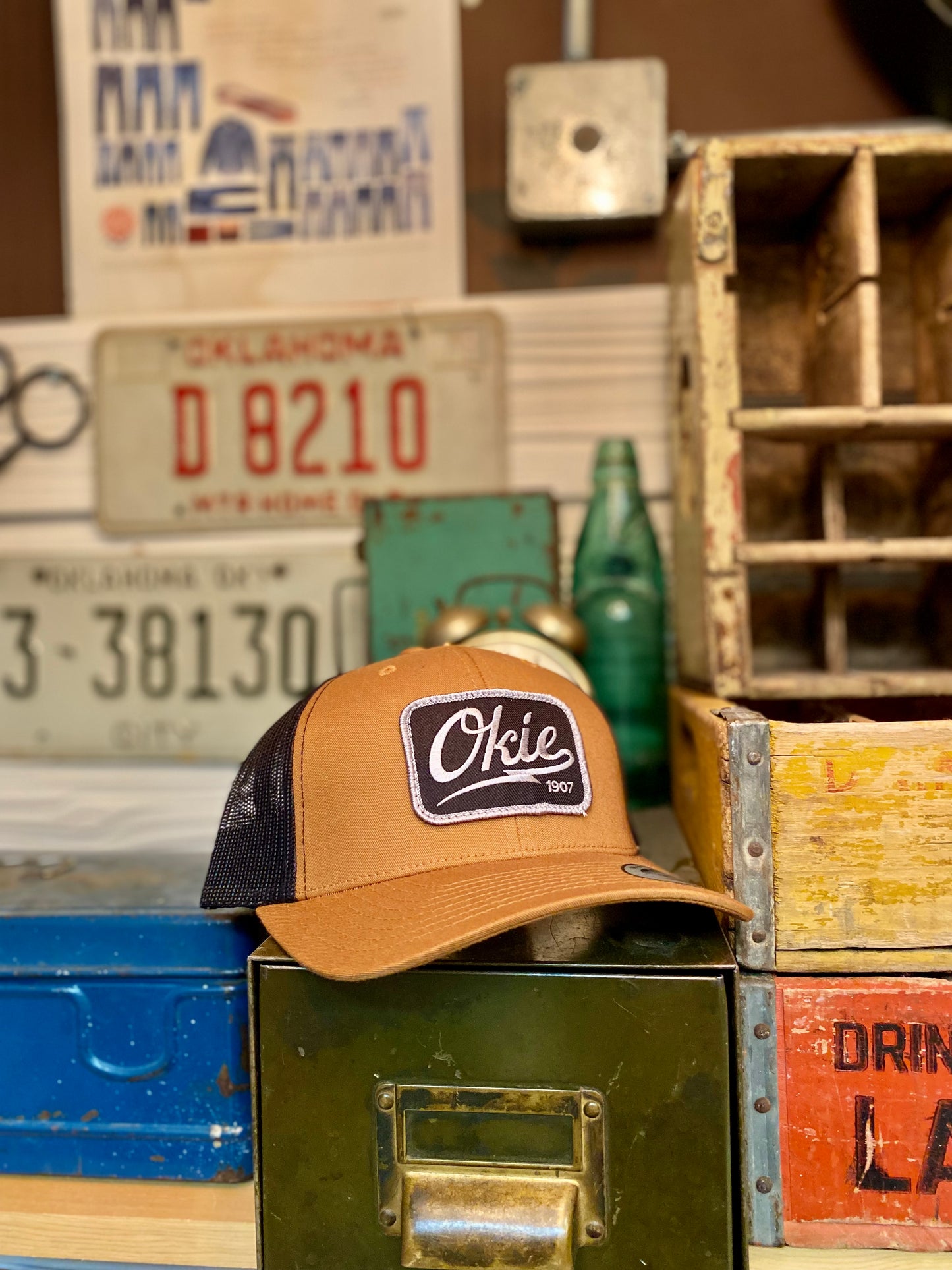 Okie Logo Trucker Hat - Carharrt Brown