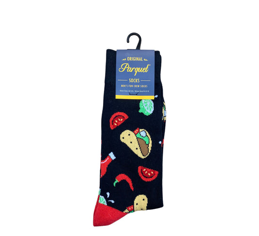 Men's Black Taco Socks