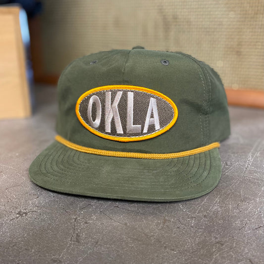 Circle OKLA Hat - Green/Gold Rope Hat