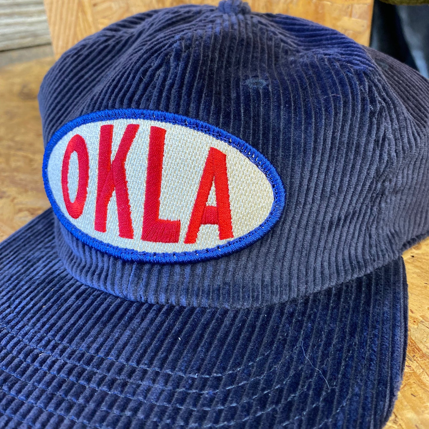 Circle OKLA Hat - Navy Cord Hat