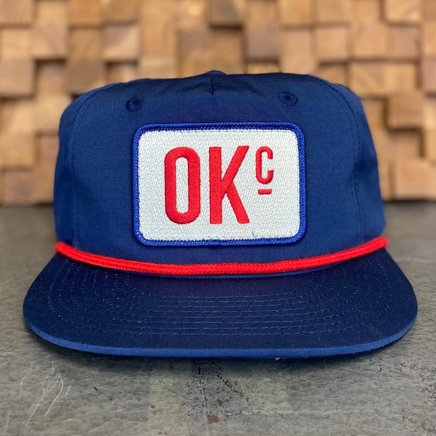 OKc Hat - Blue/Red Rope hat