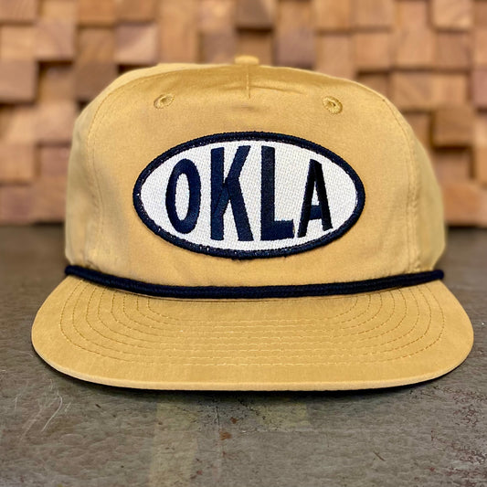 Circle OKLA Hat - Mustard/Black Rope Hat