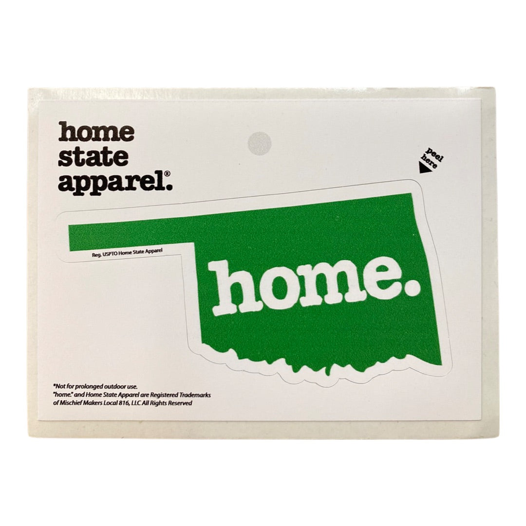Home. Sticker - Green